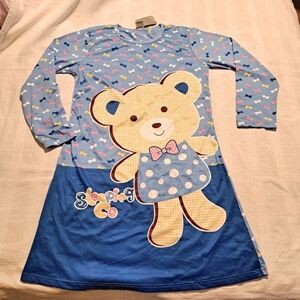 Wuhou women's Large teddy bear nightgown, light weight, NWT